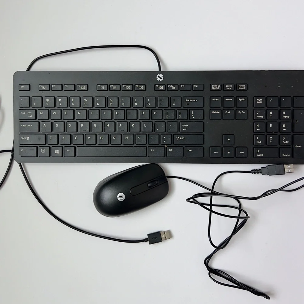 HP Black Keyboard and Mouse Set
